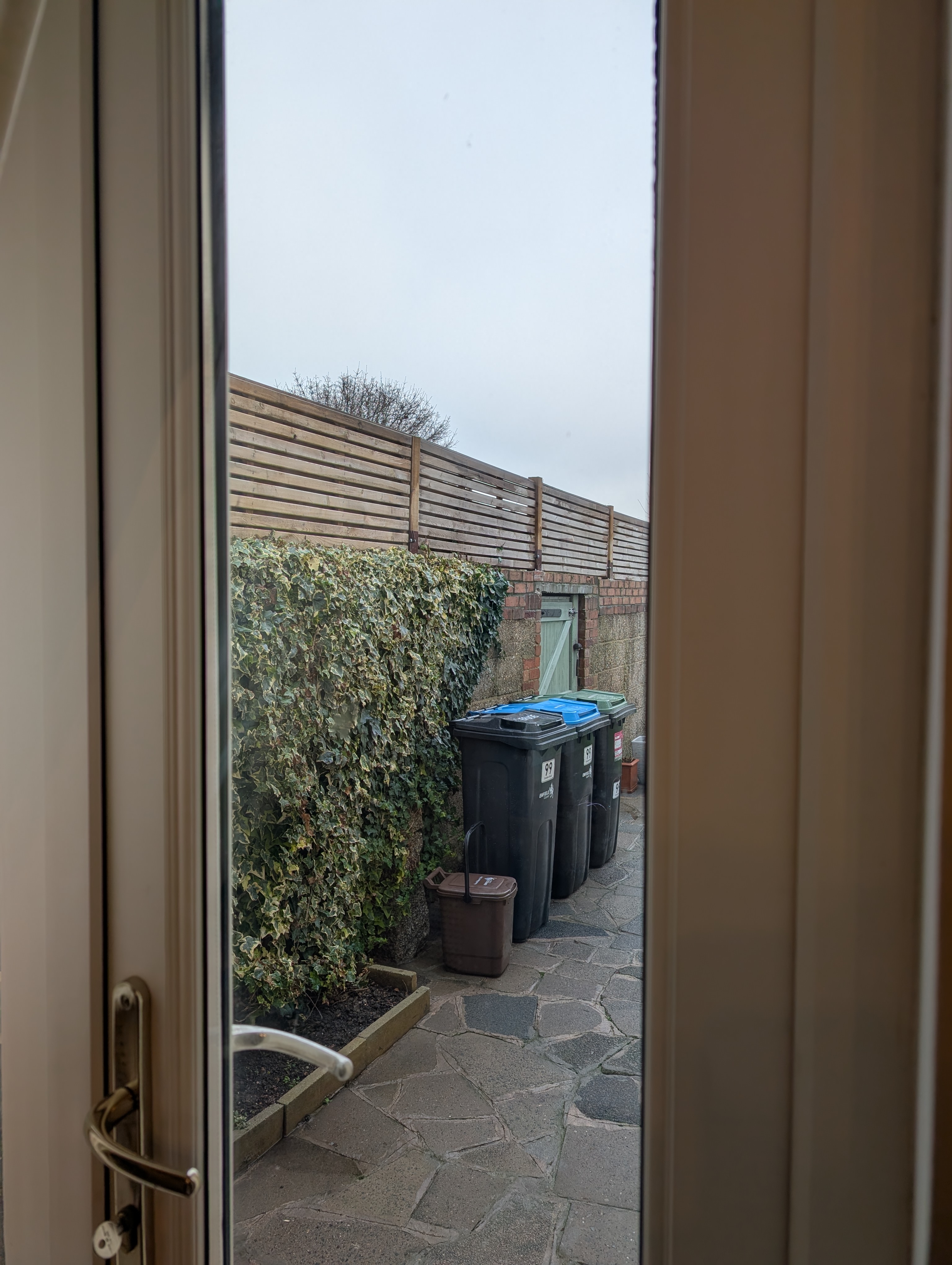 Second residential window cleaning before and after after